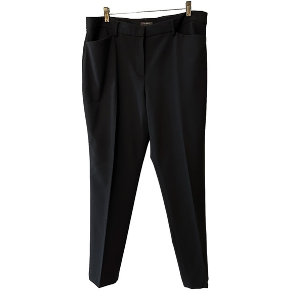 Nordstrom Halogen Women’s High Rise Dress Trouser Pants Black size 14 career - Picture 12 of 15